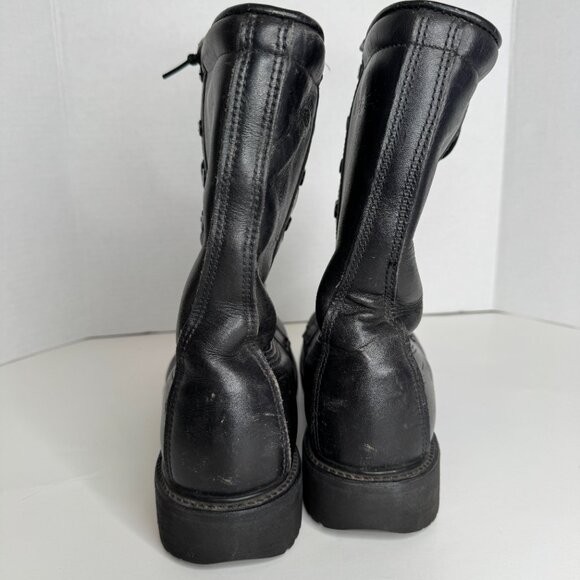 Vintage Military Issue Insulated Cold Weather Combat Boots Mens 8W Black Leather main image 12